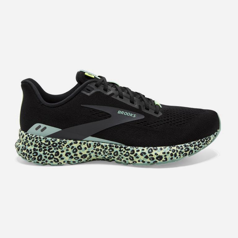 Brooks Launch 8 Light Cushion Hardloopschoenen voor Dames Zwart /Grijs/Mintgroen (ICMGO-3987)